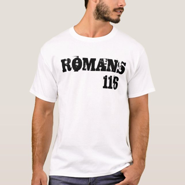 romans 116 t shirt (Framsida)