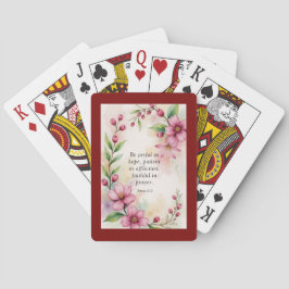 Romans 12:12 Custom Bible Verse Casinokort