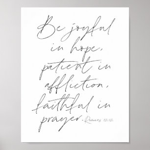 Romans 12:12-skript poster