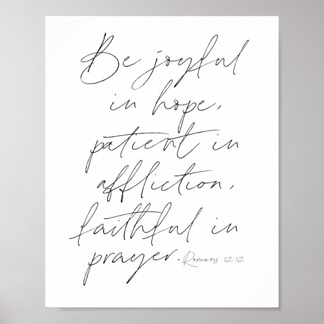Romans 12:12-skript poster (Framsidan)