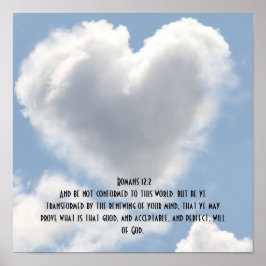 Romans 12:2, inspirationsbibelvänd-full välsignels poster