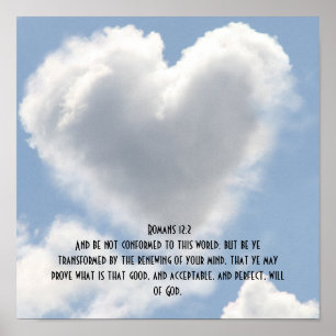 Romans 12:2, inspirationsbibelvänd-full välsignels poster