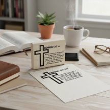 Romans 12:2 NIV Bible Verse Rubber Frimärke