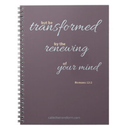 Romans 12:2 Notebook Anteckningsbok