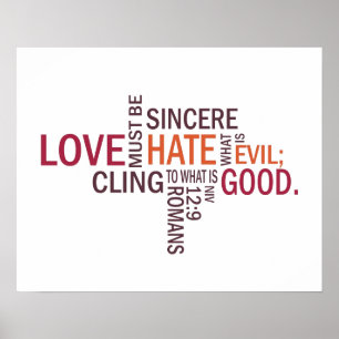 Romans 12:9 Tunnelbanan Art. Poster