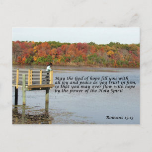 Romans 15:13 Bältkort Vykort