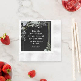 Romans 15:13 Hoppets Gud fyller dig med Joy Peace Pappersservett