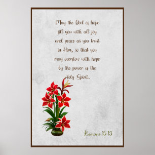 Romans 15:13 maj Gud fyller dig med glädje poster