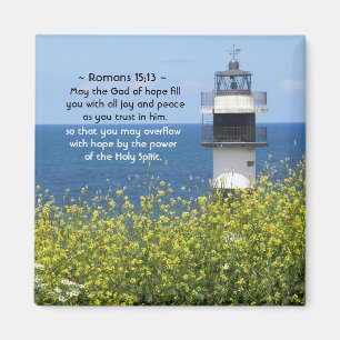 Romans 15:13 maj Hoppets Gud, fyr Magnet