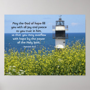 Romans 15:13 maj Hoppets Gud, fyr Poster