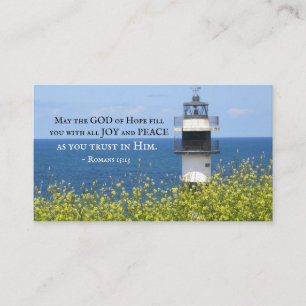 Romans 15:13 maj Hoppets Gud, fyr Visitkort