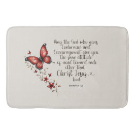 Romans 15:5 Bible Verse-bild Badrumsmatta