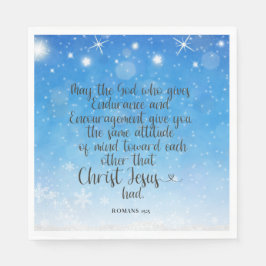 Romans 15:5 Bible Verse Papper Napkins Pappersservett