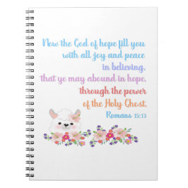 Romans 15 Bibelversedesign Anteckningsbok