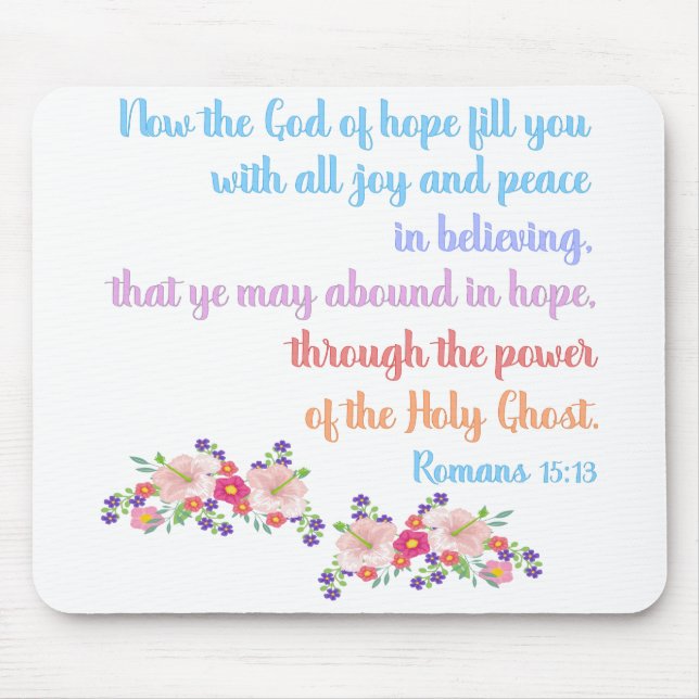 Romans 15 Bible Verse Design Musmatta (Framsidan)