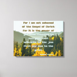 Romans 1:16 Bible Verse KJV Pic Wall Art Canvastryck