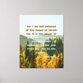 Romans 1:16 Bible Verse KJV Pic Wall Art Canvastryck