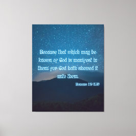 Romans 1:19 Bible Verse KJV Pic Wall Art Canvastryck