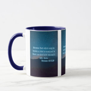 Romans 1:19 KJV Bible Verse Pic Two-Tone Mugg