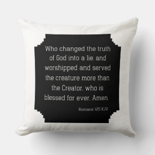 Romans 1:25 Bible Verse Quote KJV Kudde