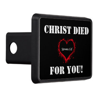 Romans 5:8 - Kristus dog för dig Dragkroksskydd