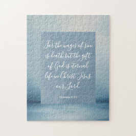 Romans 6:23 Anpassade Bible Verse Pussel