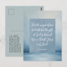Romans 6:23 Anpassade Bible Verse