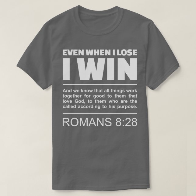 Romans 828 Gods Purpose Bible Scripture T Shirt (Design framsida)
