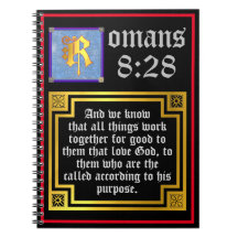 Romans 828 Guld belyst Brev KJV Bible Verse