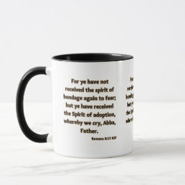 Romans 8:15 KJV Bible Scripture Two-Tone Mugg