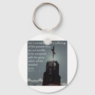 Romans 8:18 Glory att avslöja Nyckelring