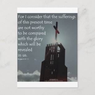 Romans 8:18 Glory att avslöja Vykort
