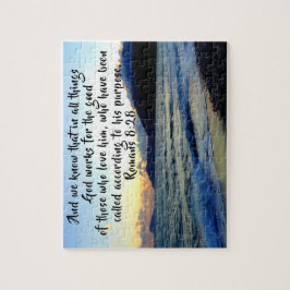 Romans 8:28 Anpassningsbar Bible Verse Pussel