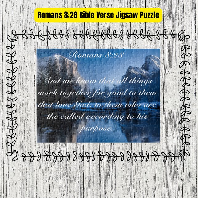 Romans 8:28 Bible Verse Pussel (Romans 8:28 Bible Verse Jigsaw Puzzle
)