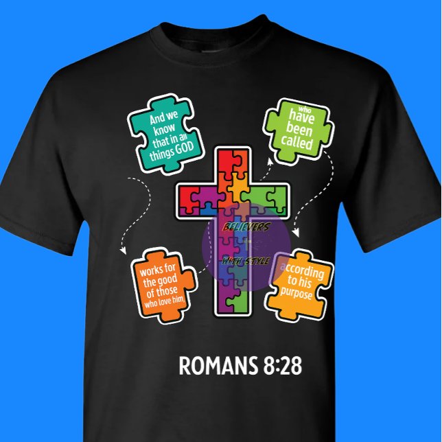 Romans 8:28 - Christian T Shirt (Skapare uppladdad)