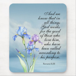 Romans 8:28 Iris Watercolor Musmatta
