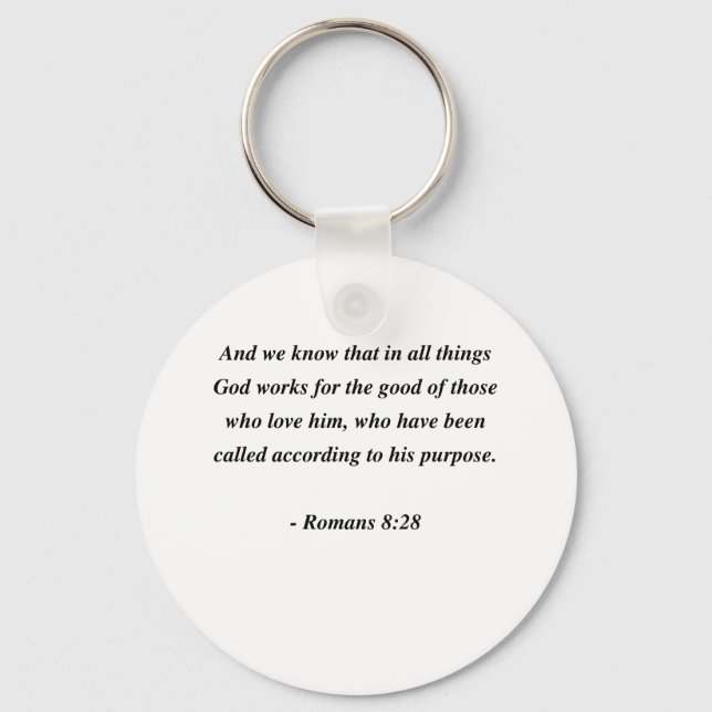 ROMANS 8:28 NYCKELRING (Framsida)