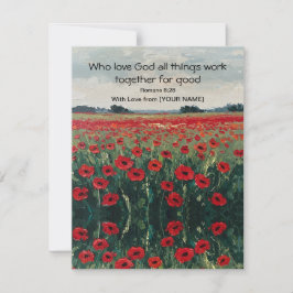 Romans 8:28-Personligers platta kort
