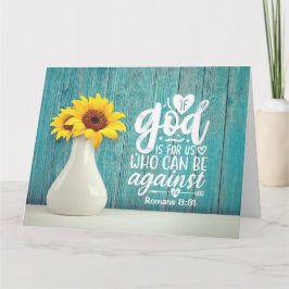 Romans 8:31 Om Gud är för oss som kan vara emot os Kort