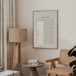 Romans 8 Fall Christian Wall Decor Poster