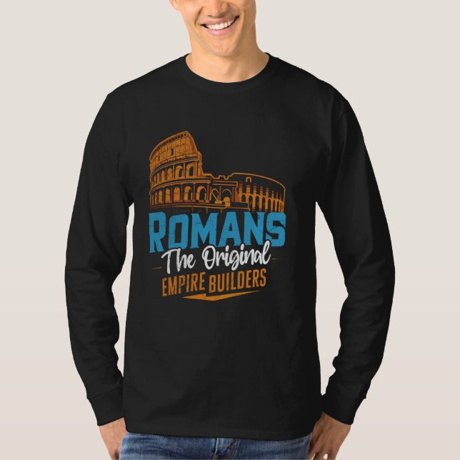 Romans det ursprungliga imperiets byggare Romerska T Shirt (Framsida)