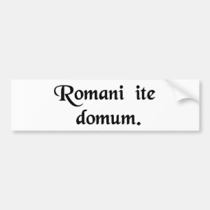 Romans går home. bildekal