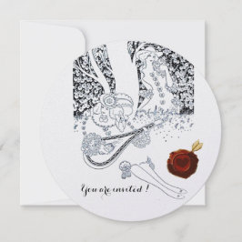 ROMANS, ROMANTISKA KÄRLEKSFÖRSEGLING RÖD LACK SVAR INBJUDNINGAR