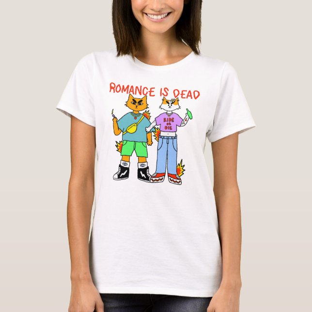 Romansen är död  t shirt (Framsida)