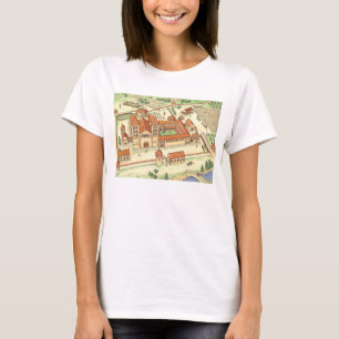 Romansk Abbey. Modellera Tee Shirt