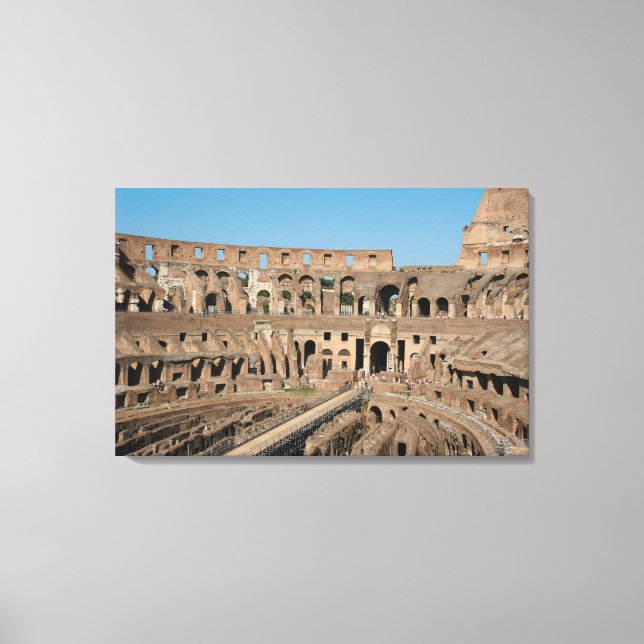Romansk konst. Colosseum eller Flavianska 5 Canvastryck (Framsida)