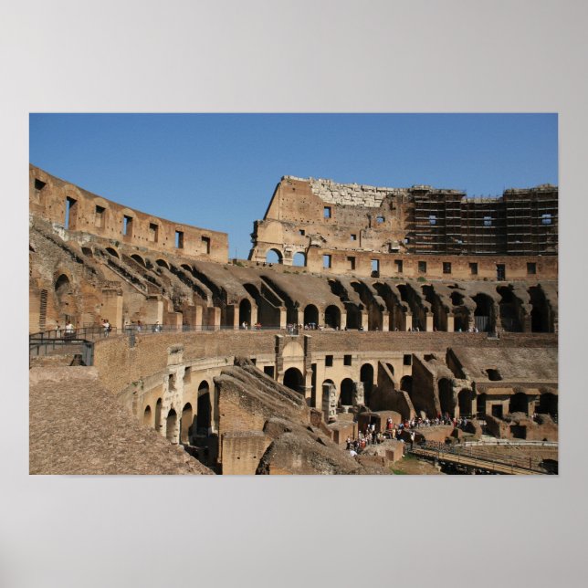 Romansk konst. Colosseum eller Flavius 6 Poster (Framsidan)