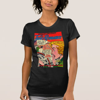 Romansk konst - romantisk komisk konst för vintage t-shirt