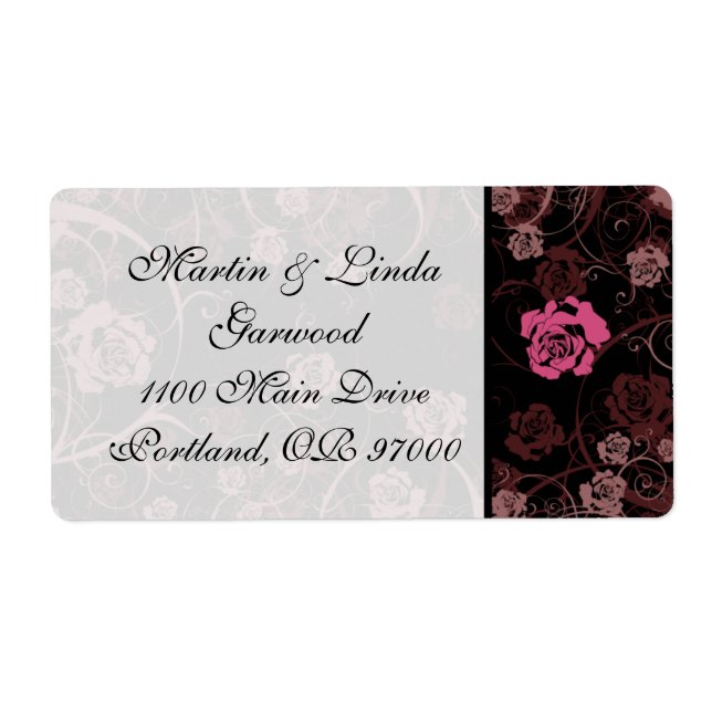 Romansk sändningsetikett v2 för skymning (tända), fraktsedel (Framsidan)