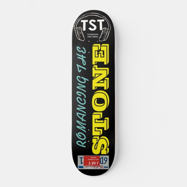 ROMANSK STEN Skidbräda Mini Skateboard Bräda 18,5 Cm (Framsida)